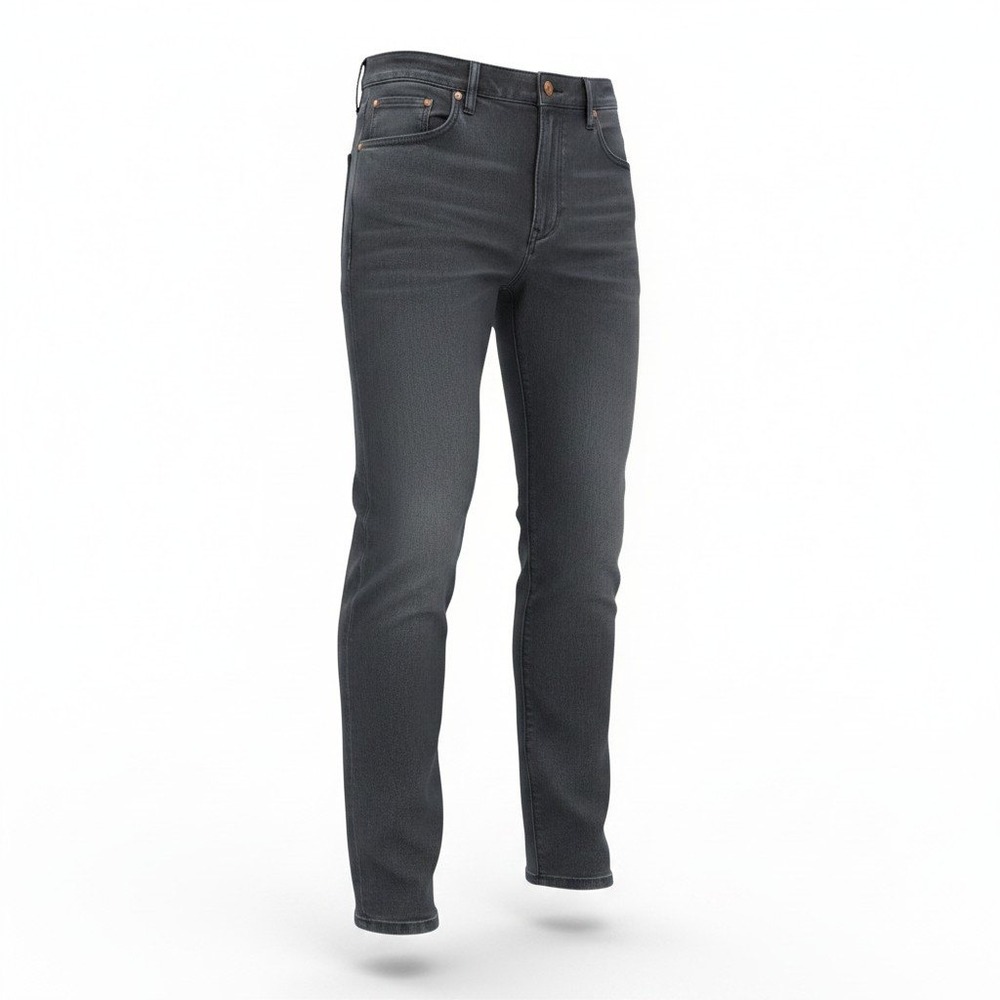 Banana Republic Mens The Traveler Jeans Slim Fit Dark Gray Stretch Denim 32x30